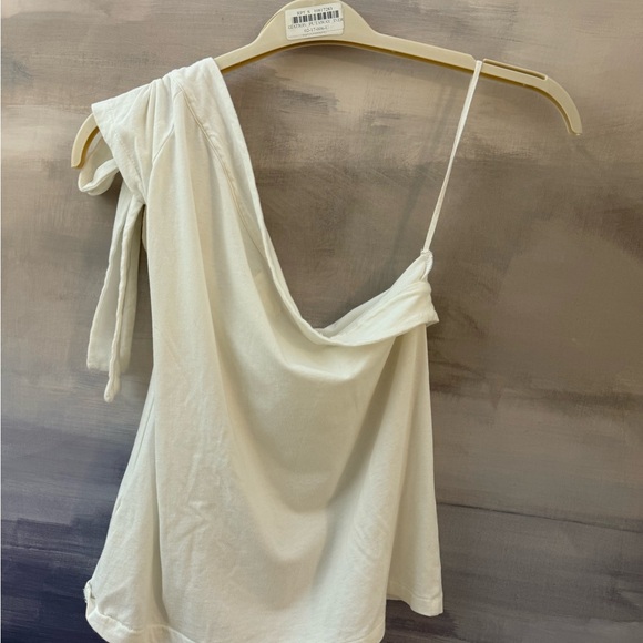 🔖 ANTHRO MAEVE White One-Shoulder Top - Picture 5 of 5